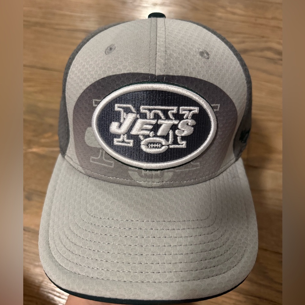 NY Jets two toned gray men’s fitted hat medium-large